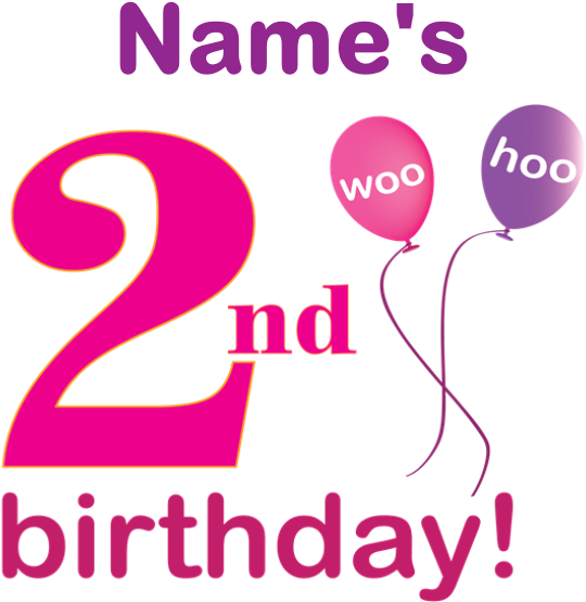 2nd Birthday Png - Custom Second Birthday Baby Blanket (700x700)