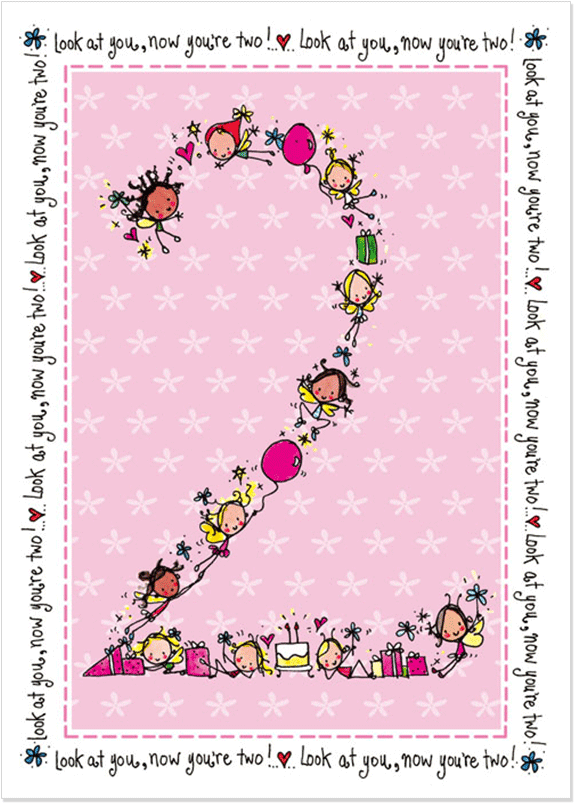 2nd Birthday Girl - Pattern (847x847)