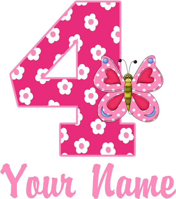 Favorite - 4th Birthday Number Png (700x700)