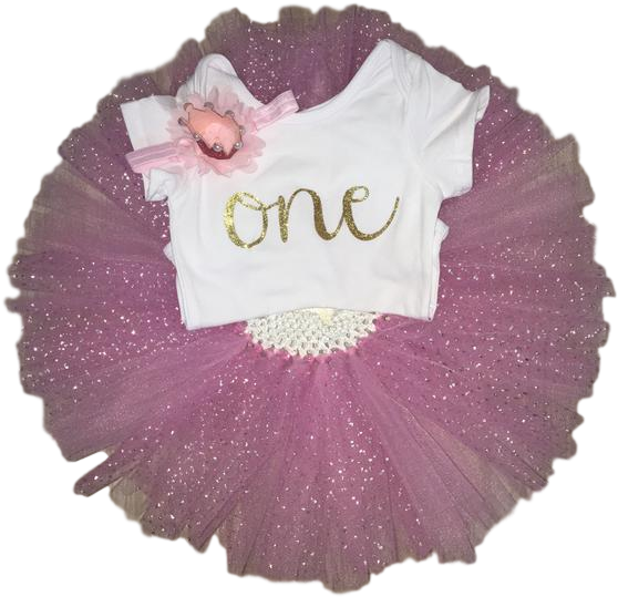 Glitter Glam Collection 1st & 2nd Birthday Outfits - Hollyhocks (600x600)