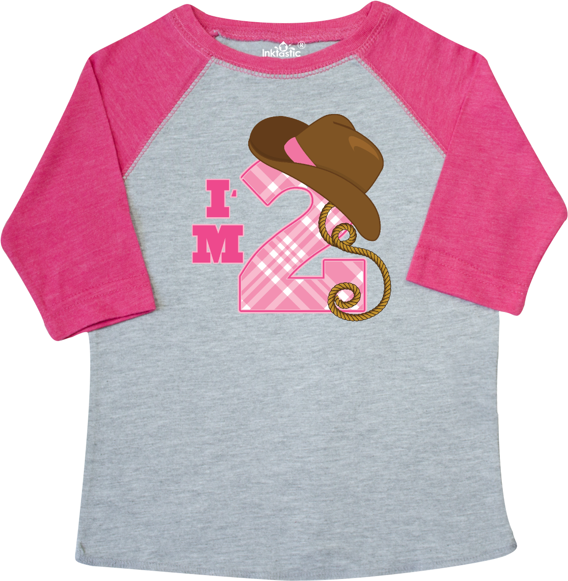 2nd Birthday Girls Cowgirl Hat Toddler T-shirt Heather - T-shirt (1200x1200)