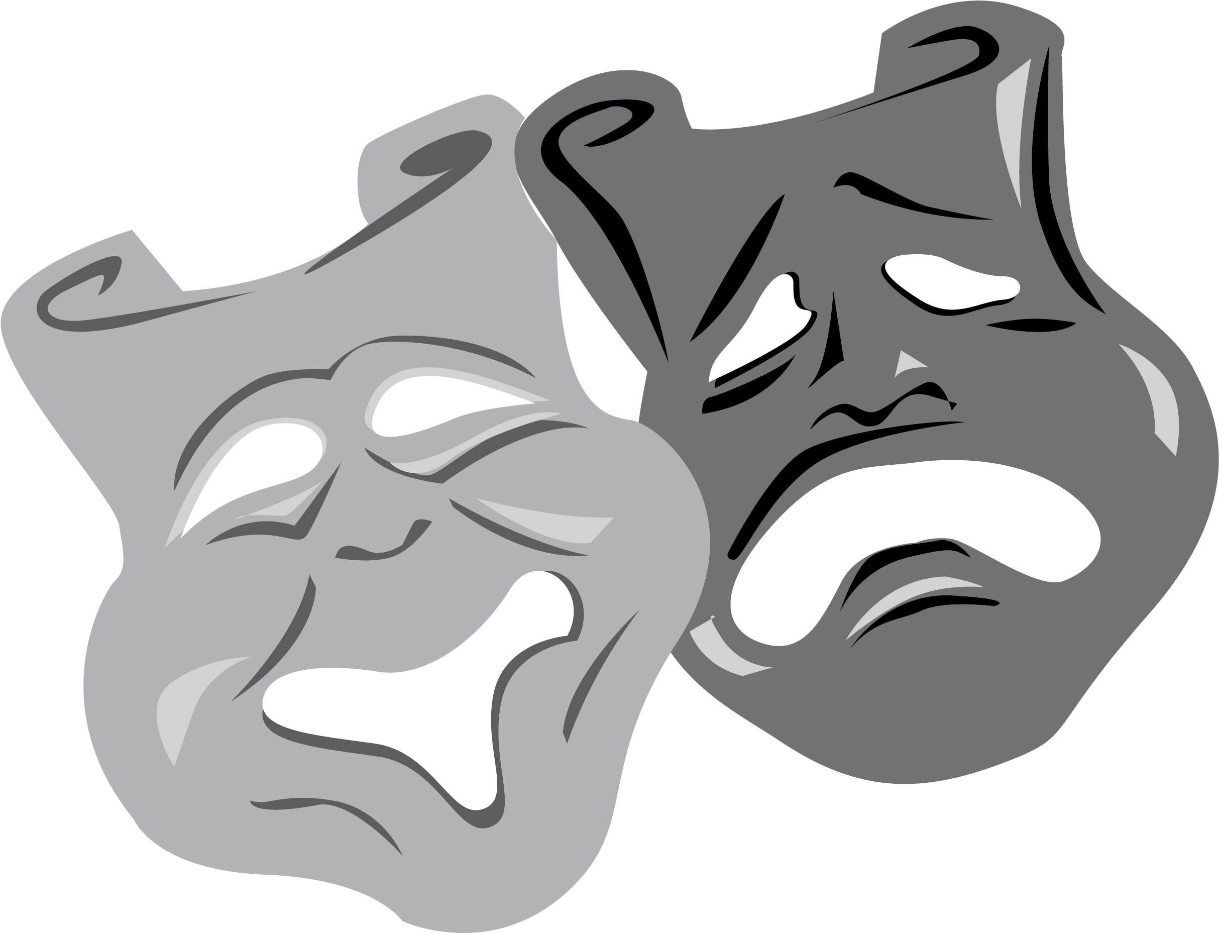 Grey Mardi Gras Mask Clip Art - Mask (2550x3300)
