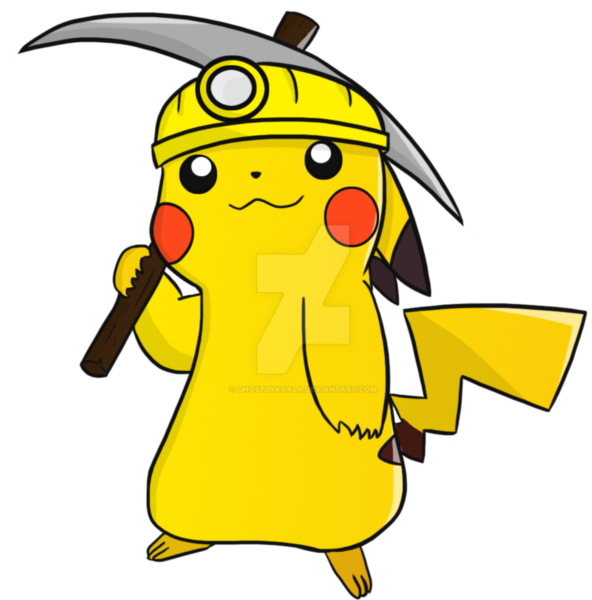 Pikachu Miner By Ghostlykoala - Pikachu Miner By Ghostlykoala (888x899)