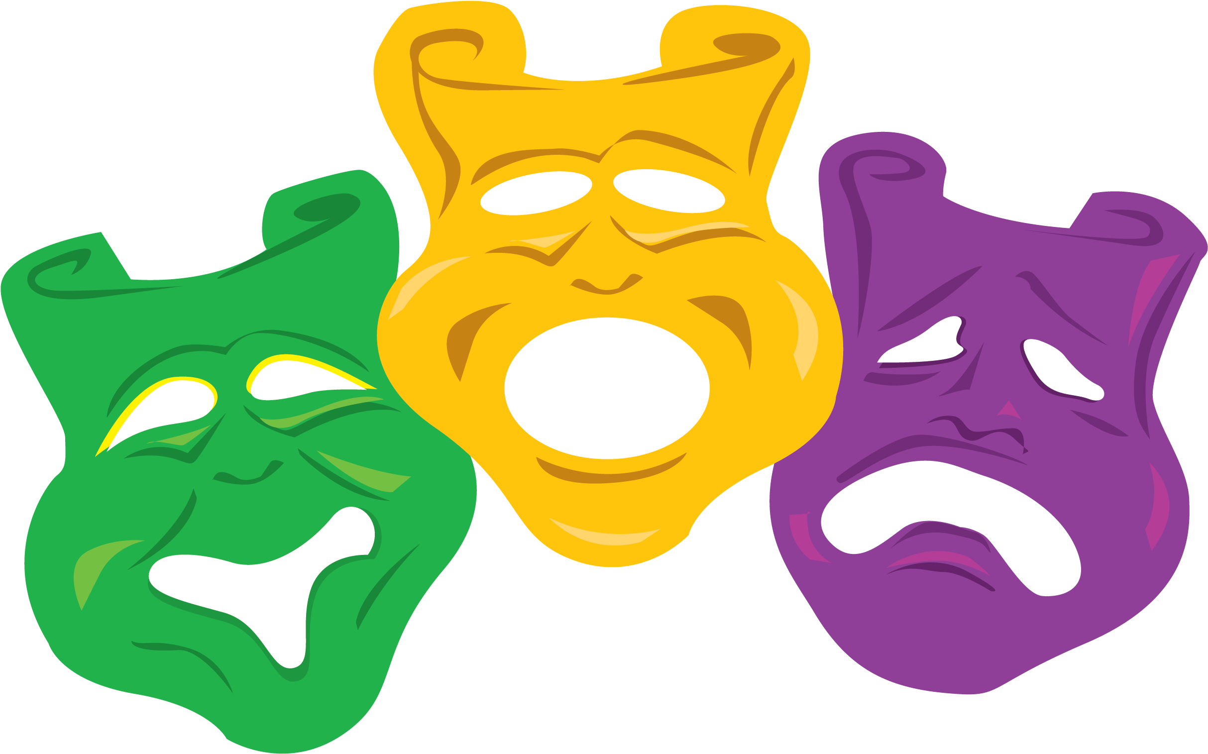 Mardi Gras Colors Mask Clip Art - Mardi Gras Colors Mask Clip Art (2550x3300)