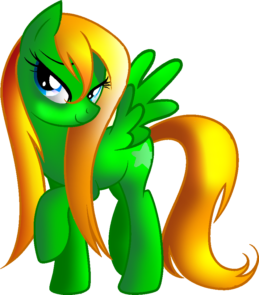 Wet Mane Neon Star - My Little Pony Princess Luna (870x954)