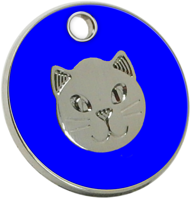 Enamel Cat Id Tag - Cartoon (938x938)
