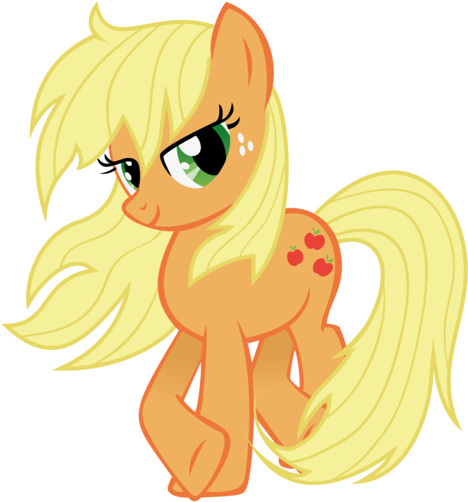 Applejack With Loose Mane By Tyro-mlp - Applejack (894x894)