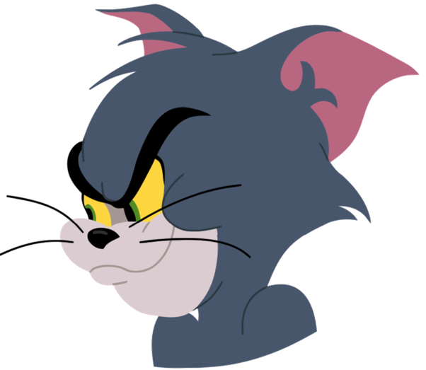 Cat, In Which The Hero Cat Was Called Tom, But Whether - Tom And Jerry Face Png (602x523)