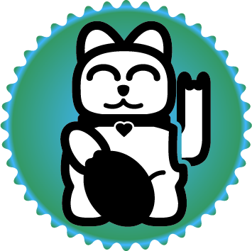 Th Badge Lucky Cat - Aem 2jz Cam Gears (355x354)