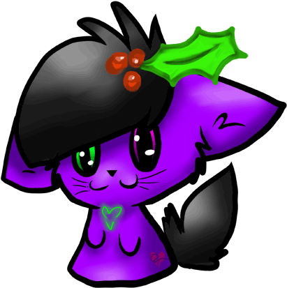 Christmas Cartoon Cat Chibi Cat Cartoon Echo's Free - Christmas Cartoon Cat Chibi Cat Cartoon Echo's Free (441x450)