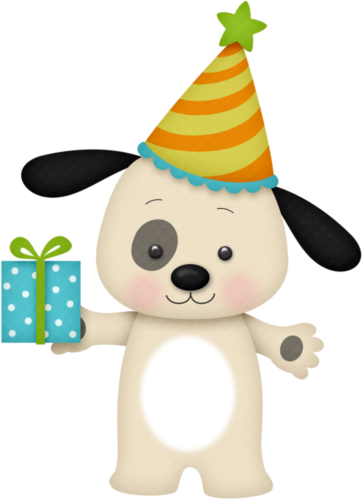 B *✿* Birthday Boy - Happy Birthday Puppy Clipart (780x1024)
