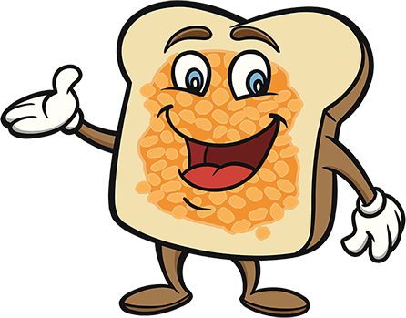 Beans On Toast Clipart 2 By Brian - Beans On Toast Clipart (446x349)