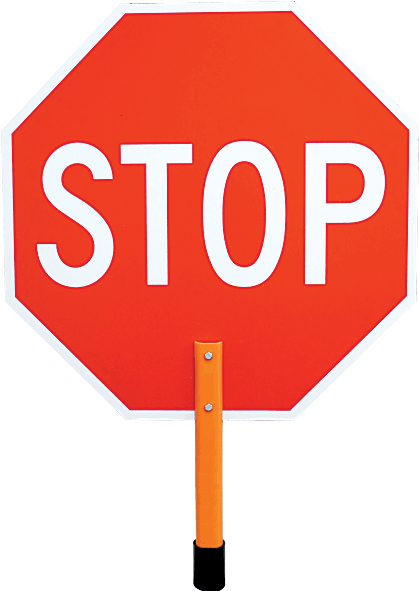 24 Inch Stop / Slow Reflective Sign - Stop Sign (600x600)