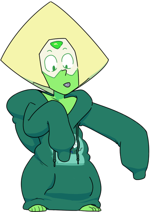 Thug Clip Art Picture Medium Size - Steven Universe Peridot In A Hoodie (810x1008)