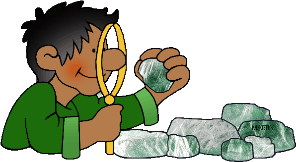 United States Clip Art By Phillip Martin, State Mineral - Rocks And Soils Clip Art (648x391)