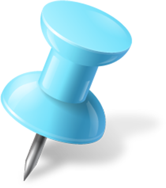 Blue Push Pin Png File - Blue Pushpin Png (800x800)