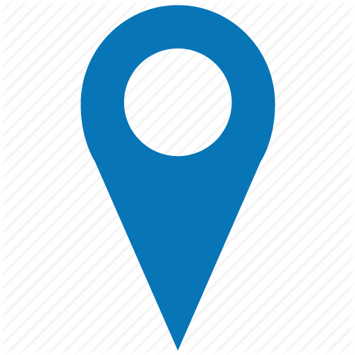 Location Pin Icon - Google Maps Blue Marker (512x512)
