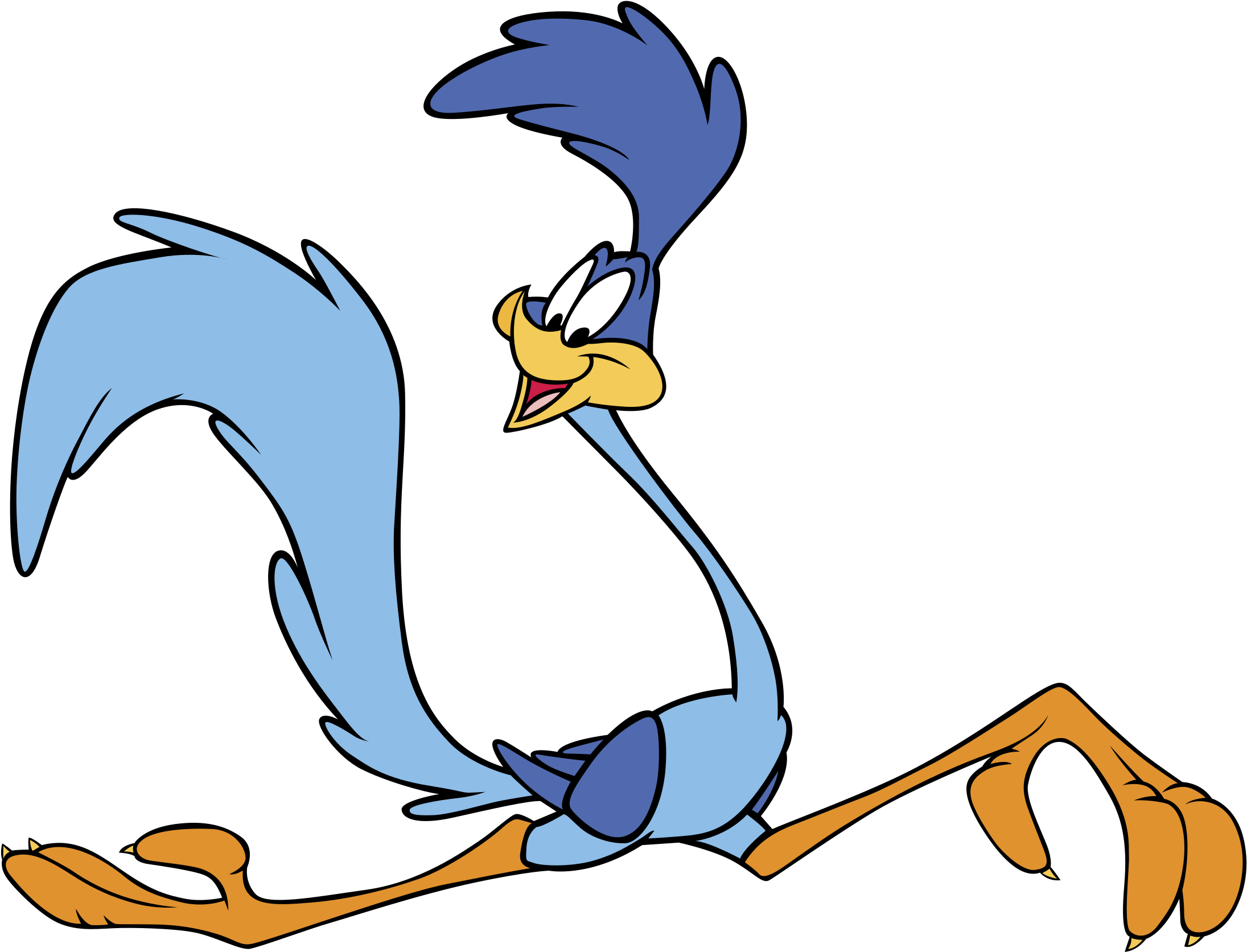Roadrunner Clipart Transparent - Wile E. Coyote And The Road Runner (2400x2400)