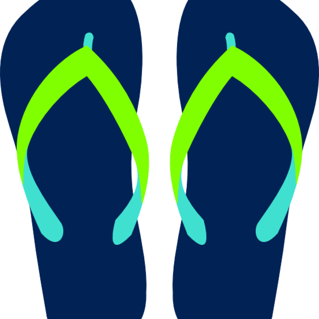 Flip Flop Clipart Flip Flops Clipart Black And White - Flip Flop Clipart (1024x1024)