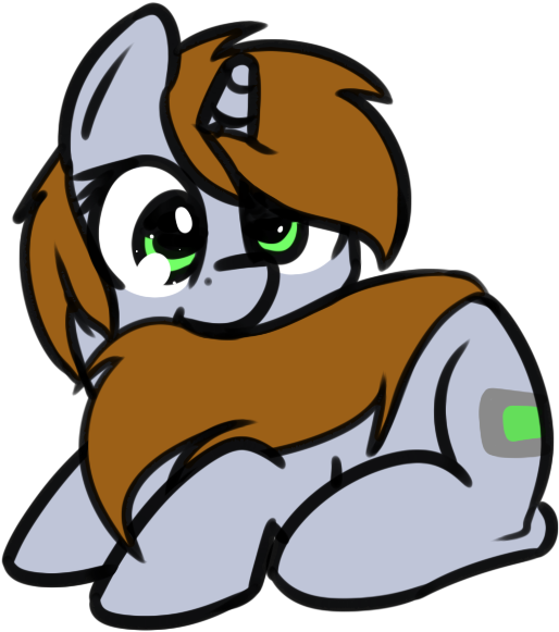 Neuro, Biting, Cute, Fallout Equestria, Female, Mare, - Cartoon (639x739)