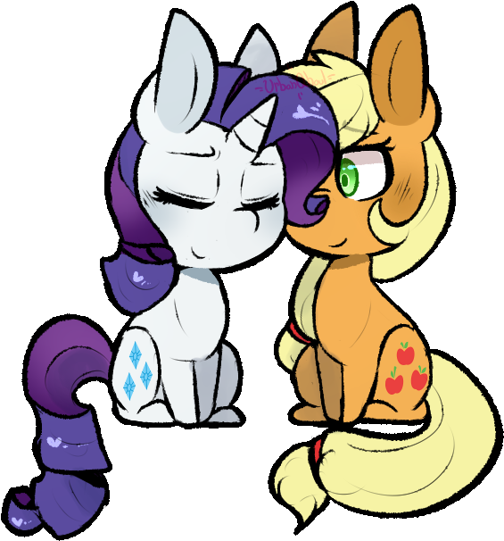 Urbanqhoul, Blushing, Duo, Earth Pony, Eyes Closed, - Comics (612x629)