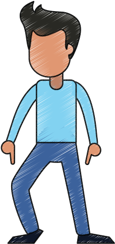 Young Woman Happy Dancing Cartoon - Cartoon (550x550)