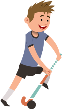 Sports-hockey Player Character - Cartoon (400x400)