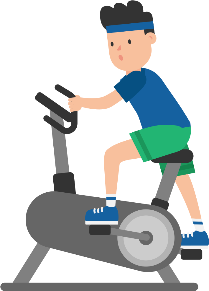Open - Exercise Bike Cartoon (2000x1126)