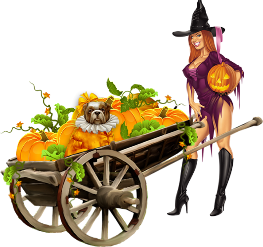 Pumpkins In Carriages - Halyk Bank (532x500)