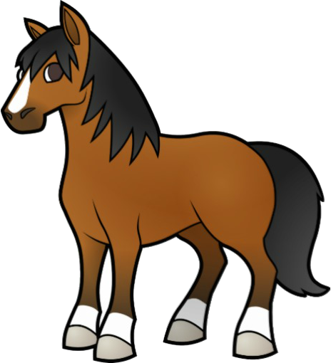 Cartoon Image Of Horse (464x510)