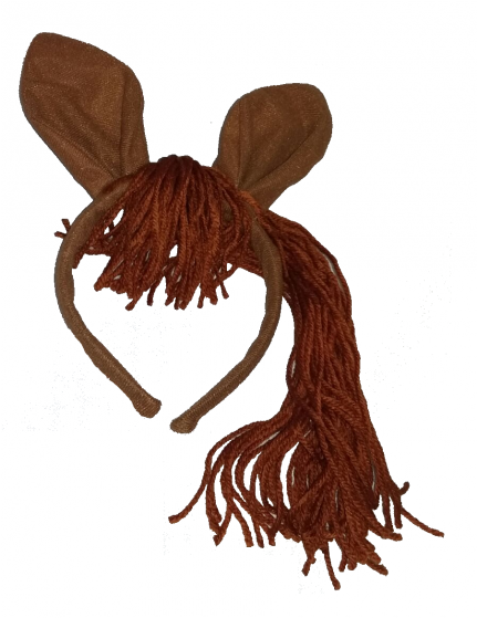 Diadema De Caballo Con Orejas Y Pelo De Lana - Insect (558x558)