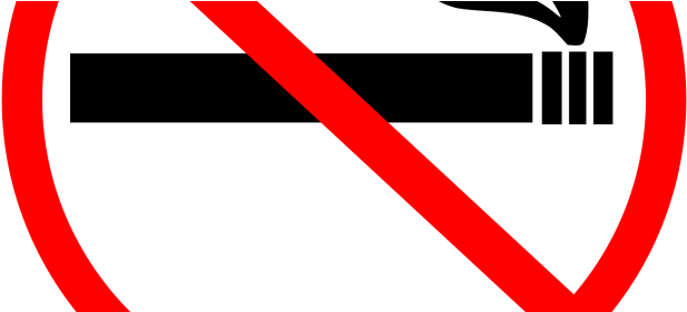 “being A Horrible Person” Ranks Right Below “breathing” - Smoking Sign (860x280)