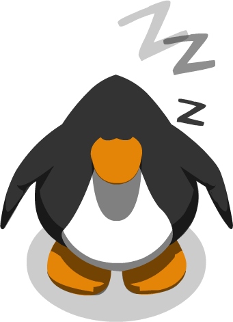 Sleep - Png - Club Penguin 10th Anniversary Hat (341x471)