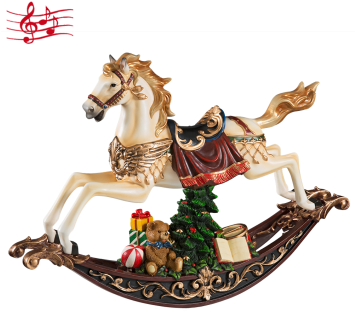 Rocking Horse, Music Box - Käthe Wohlfahrt Schaukelpferd (354x354)