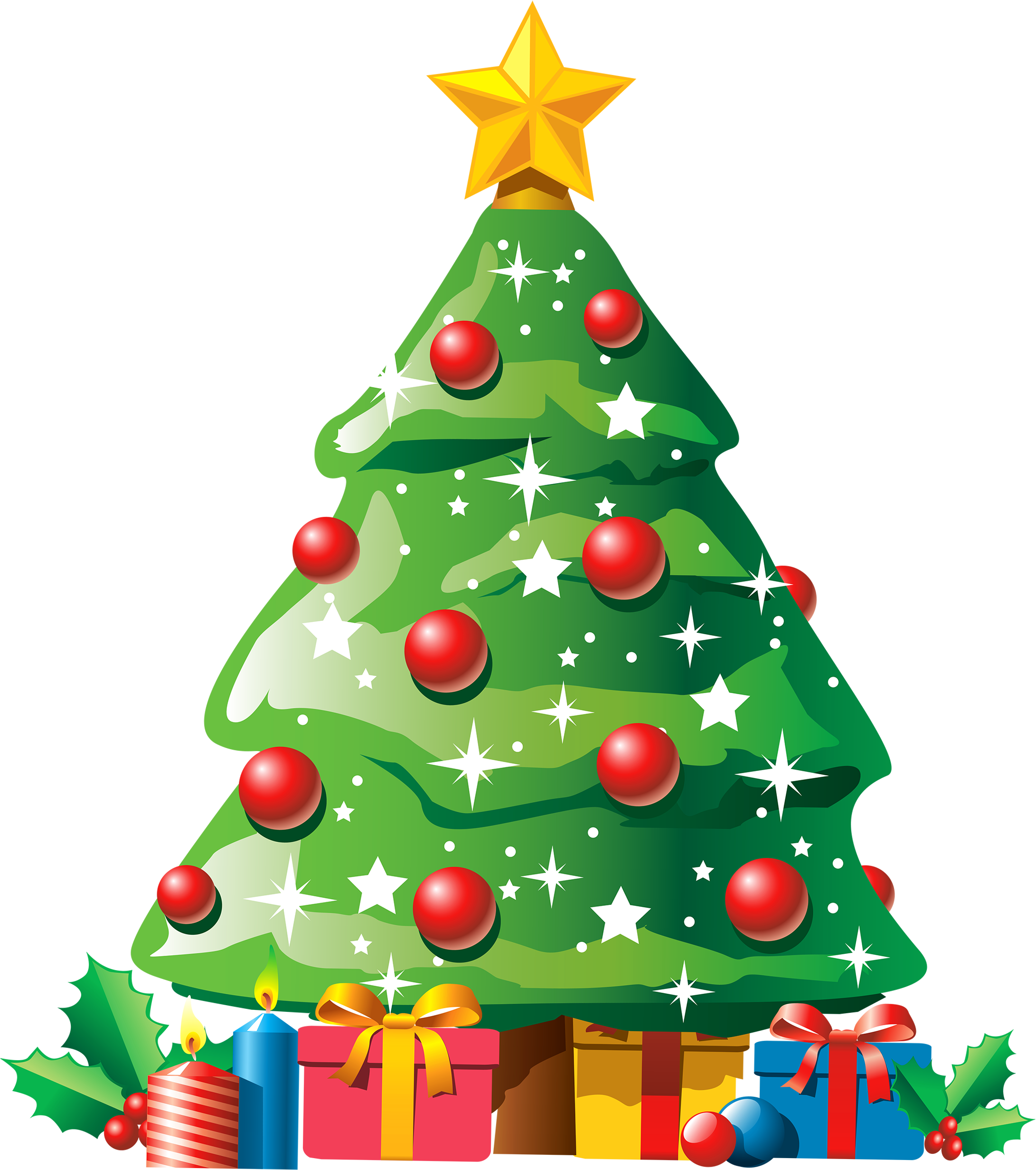 Christmas Tree Clipart With Gifts Png Best Web - X Mas Tree Clip Art (2185x2500)