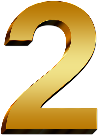 Number 2 Png Images Free Download - 2 Numberpng (640x640)