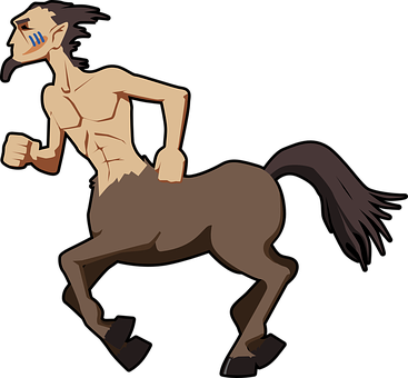 Centaur, Mitologie, Alerga, Cal, Om - Centaur Clipart (367x340)