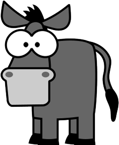 Cartoon Donkey (512x512)