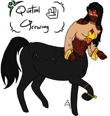 Quetzal - Cartoon (394x412)