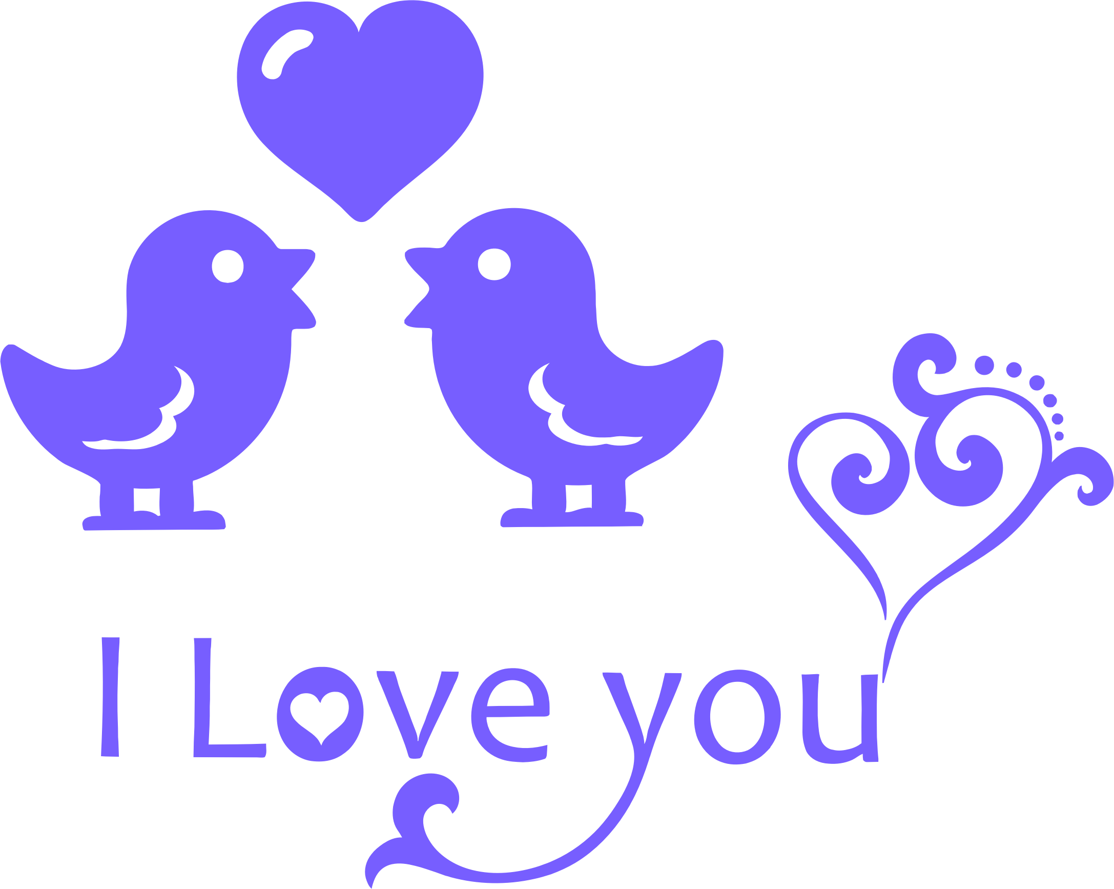 Excellent Clip Art I Love You Medium Size - Png I Love U (2174x1734)