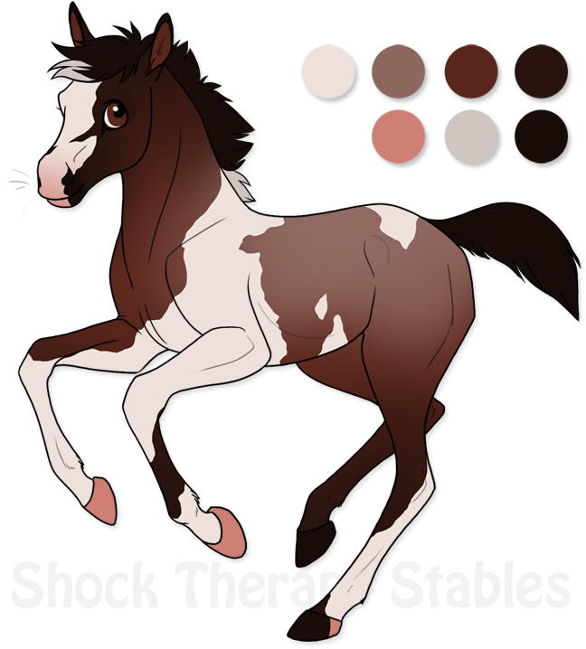 Louie X Blaze Foal By Shocktherapystables - Foal (679x750)