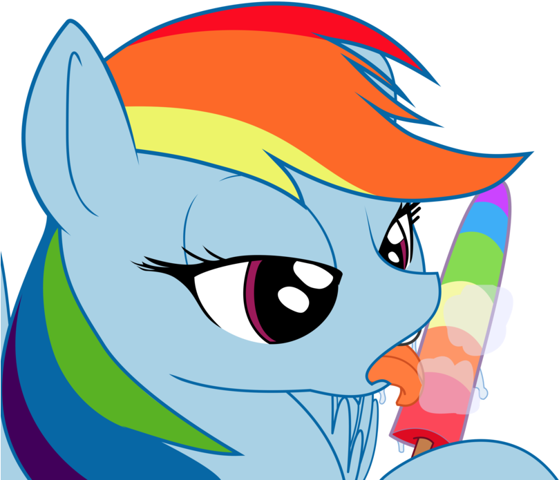 I Love Those Awesome Rainbow Popsicle Things By Kyurel - Digital Art (900x709)