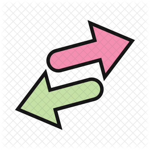 Nofollow, Left And Right Arrows, Hand Drawn Arrow, - Nofollow, Left And Right Arrows, Hand Drawn Arrow, (512x512)