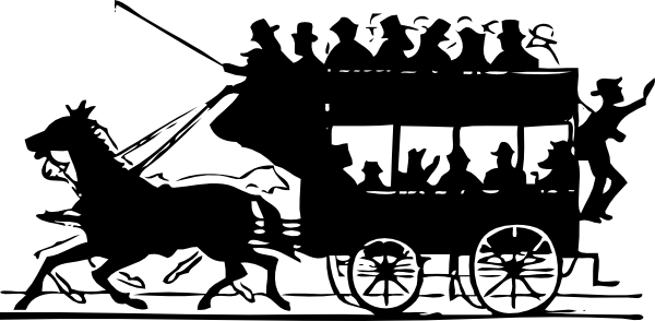 Horse-drawn Carriage Clipart Horse Wagon - Sign Of The Four [book] (600x294)