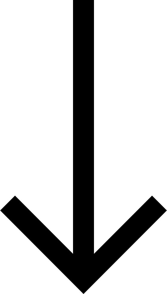 Arrow Down Comments - Small Black Arrow (558x980)