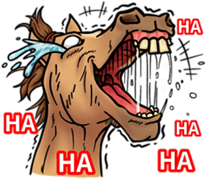 Crazy Horse Stickers Messages Sticker-2 - Crazy Horse (408x353)