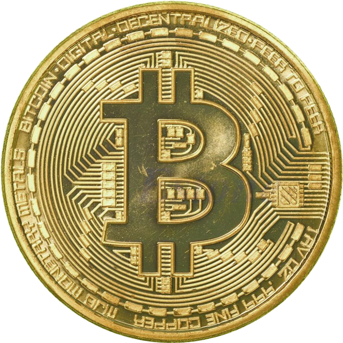 Gold Bitcoin - Bitcoin Necklace - Large Gold-plate Coin Pendant Amulet (720x720)