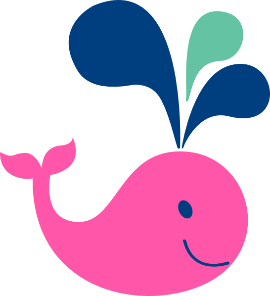 Cute Whale Clip Art At Clker - Baby Shower Whale (546x598)