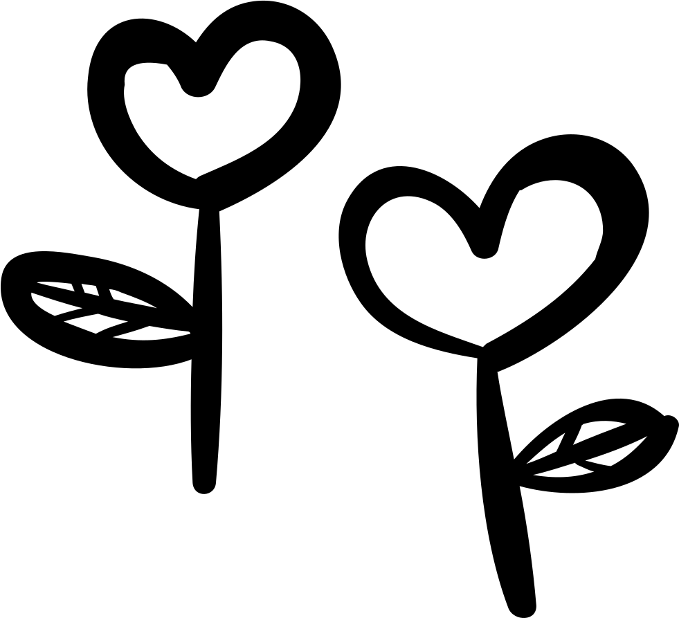 Two Heart-shaped Flowers Comments - Mensagens De Parabens Pra Mim (981x893)