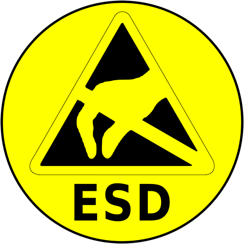 Esd Floor Sign - Esd Sign (500x500)
